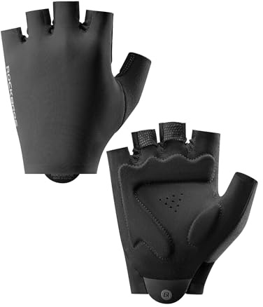 ROCKBROS Guantes Cortos de Ciclismo Verano con Acolchado SBR
