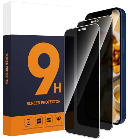 Carantee 2 Schutzfolie für Panzerglas für iPhone 12/12 Pro 5G Sichtschutz,