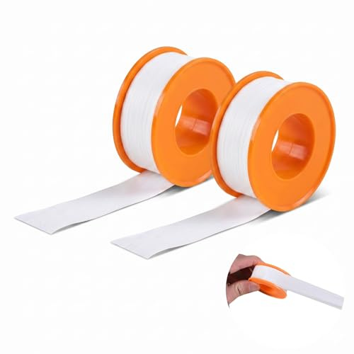 2 Stück Teflonband, 15m*20mm PTFE Tape Gewindedichtband Teflonband, Dichtband Wasserleitung zum Verhindern von Lecks in Rohren, Selbstklebendes Dichtungsband für Plumbing Gelenk für Pool, Küche