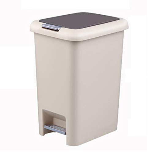 LIQIN avec Couvercle Poubelle Poubelle Poubelles Type de pédale 10L Corbeille à Papier Cuisine étroite Salle de Bains (Size : 10L)