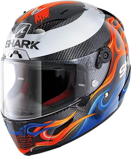 Motorradhelm Shark Race-R PRO Carbon Lorenzo 2019 DBR, Schwarz/Rot/Blau, M