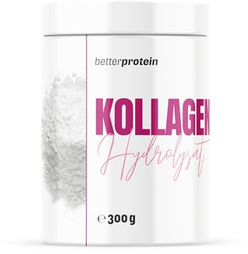 Collagen Pulver – Haut, Haar und Knochen, 100% rein aus Deutschland und ohne Zusatzstoffe - Typ I, II und III - geschmacksneutral & wasserlöslich 300g laborgeprüft Skincare betterprotein