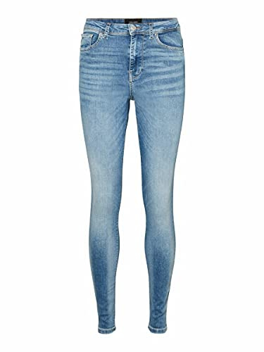 VERO MODA Female skinny fit jeans VMSOPHIA High Waist, Ljusblå denim, L