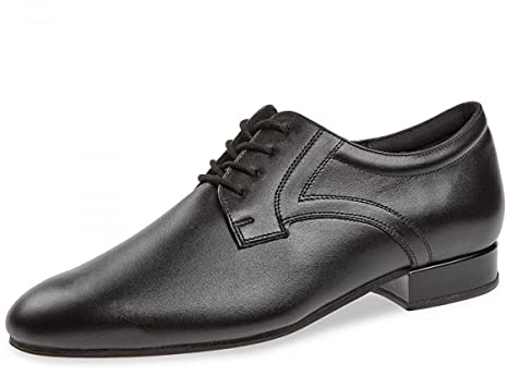 Diamant Zapatos de Baile para Hombre 085-075-028-V - Cuero Negro - Normal - Tacón estándar de 2 cm - Suela VarioSpin - Talla: UK 11,5