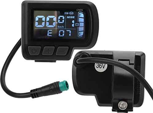 BOROCO LCD Display für Elektrofahrräder,Kilometerzähler Elektrofahrrad,Computer Elektrofahrrad für Elektrofahrrad Mountainbike, Roller, wasserdichter EN06