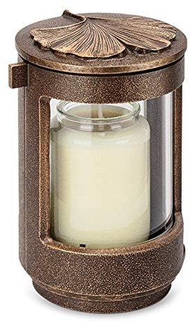 legendURN Grave lantern bronze in several colours | Cremation Urn for Ashes