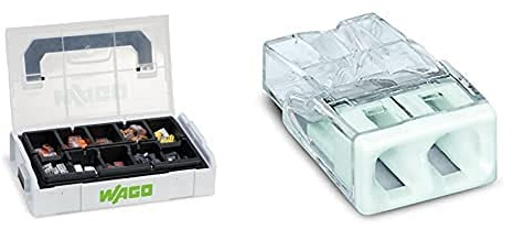 WAGO Original-Set, L-Boxx Mini, Verbindungsklemmen mit Hebel, Dosenklemmen, 887-950 (146 Teile) & WAGO Klemme, 2-Leiter, Verbindungsdosenklemme, 2273-202 (100 Stück)