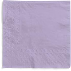 MANK Serviette in LILA aus 3-lagigem Tissue, 33x33 cm, 1/4 Falz, 100 Stück, elegante Papierservietten für Gastronomie, Bar, Restaurant & Events