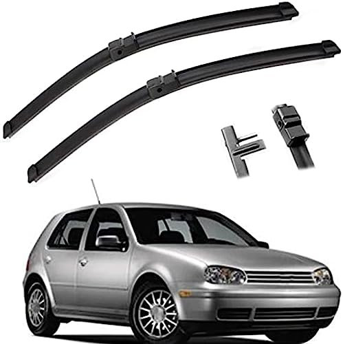 2 Stücke Auto Scheibenwischer vorne für VW Golf MK4 IV R32 2002 2003 21+19 (LHD),Front Windschutzscheibe wischerblätter Ersatz wischerarm Set Zubehör