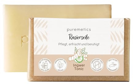 Puremetics Rasierseife, Ingwer-Tonic, 75g