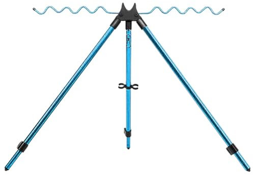 Portacanna da pesca - Supporto per treppiede per canne da pesca, Supporto per asta per canna da pesca | Treppiede portacanna da pesca dal design telescopico, Treppiede con staffa da pesca retrattile i