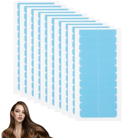 100 Pcs Hair Extension Tape Tabs, Double-Sided, Waterproof and Strong Adhesive Replacement Tape for Hair Extensions, Weaves, and Wigs - 4x0.8cm Clear Acrylic Adhesive Strips