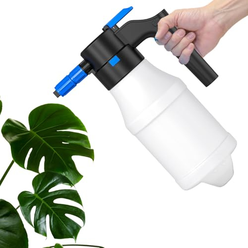Tuxxjzm Auto-Schaumsprüher – Schaumpumpen-Sprühgerät, Auto-Detaillierung, 1,5 l, elektrischer Hochdruck-Akku-Sprühnebel, Wasserflaschen-Aufsatz, Spenderkanone für Fahrzeug-Details, Außenwäsche