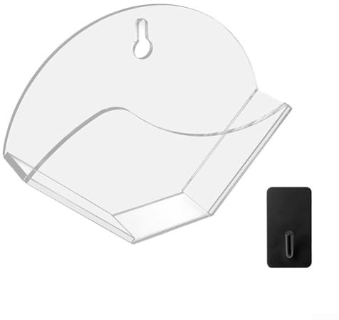 FACULX Support de filtres à café conique, boîte de rangement moderne en papier pour filtre à café, distributeur de rangement mural en acrylique pour outils de brassage de café (A)