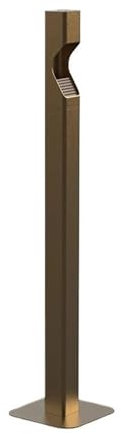 DFHS46JK Standaschenbecher Kommerzieller vertikaler Zigarettenkippen-Sammeleimer for den Außenbereich, Edelstahl-Aschesäule Outdoor-Aschenbecher(Gold)