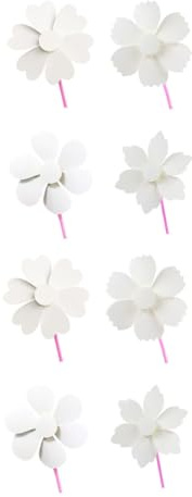ibasenice 8 pièces Moulin à Vent Vierge Papier pour Garçon Fille Éducatif DIY Peinture Améliore la Coordination Main-œil et Créativité Activité Manuelle pour Garçons et Filles