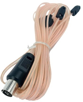 BESPORTBLE Antenne Radio FM Câble Coaxial Femelle Droit 2 m Antenne pour Récepteur Stéréo Amplificateur De Puissance Et Carte TV avec Port Coaxial