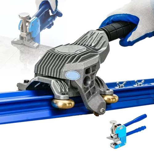 Heavy-Duty Manual Tile Cutter (Multiple Lengths) - Built-in Suction Cups, Tile Pliers & 5-Roller Dual-Track | Cuts 10mm Thick Ceramic & Porcelain Tiles with Precision, 3m