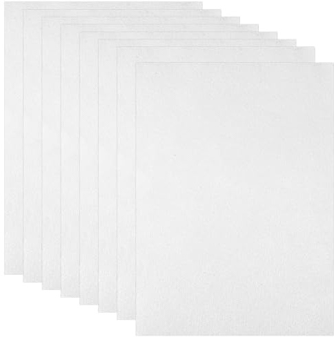 HJZHII 8 STK Stickvlies Wasserlöslich, Wasserlösliches Stickvlies | Stickvlies Selbstklebend Bedruckbares Stickpapier Stickvorlagen Stickpapier Wasserlöslich für Drucken Zeichnen von Mustern