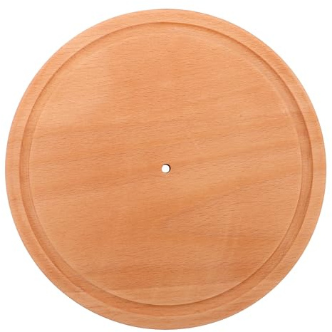 DRESSOOS Base de repuesto para rizador de queso: Tabla rascadora giratoria antideslizante de madera maciza de 22,2 cm (8,74 pulgadas) - Bandeja manual para rallar queso y virutas de chocolate (solo la