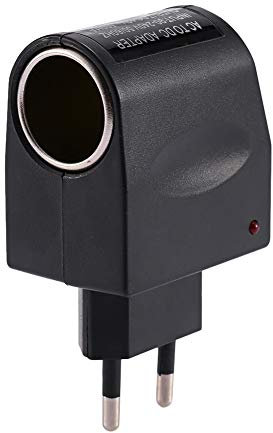 GOTOTOP Convertisseur de Puissance de Voiture 220V à 12V, Universel Adaptateur Convertisseur Allume Cigare vers Secteur Convertisseur de Puissance pour Voiture, 500mA Noir