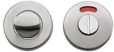 Bricard 667027 Paar Edelstahl WC Rosetten mit Blinker, ⌀52 mm