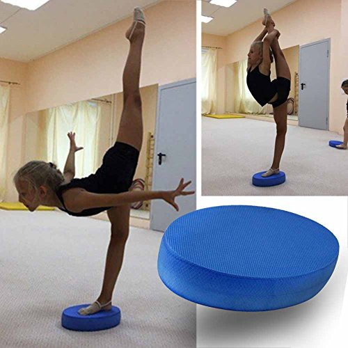 Balance Pad Oval inkl, Yoga Balance Pad, Balancekissen Koordinationstrainer, Yogakissen Stability Trainer, für Gleichgewicht, Fitness, Yoga und Pilates Physiotherapie Therapie