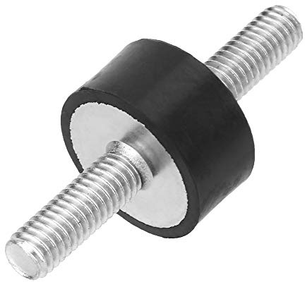 Risegun Gummipuffer M6, 4 Stück Gummi M6 Vibrationsdämpfer Halterungen Luftkompressor Pumpe Stoßdämpfer für Benzinmotoren Wasserpumpen Bootsspulen (VV20*10 M6*18)