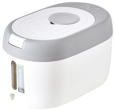 Rice Dispenser 20 Pounds/10 Lbs Capacity Countertop Rice Container Storage With Lid Red Cereal Dispenser Container, Kitchen Storage Organizer For Dry Food Flour (Capacity : 5kg, Color : D) (G 5kg)