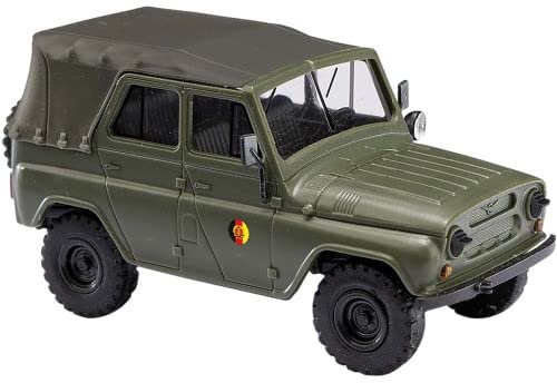 Busch 52112 UAZ 469 NVA mit Nachtsicht SW, 1:87, Militärfahrzeugmodell, 1972
