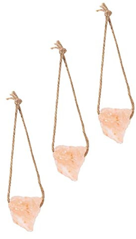 Parliky 3stücke Salz Kaninchen Blöcke Pet Kauen Spielzeug Mit Seil Für Eichhörnchen Und Haustiere Natürliche Backenzahn Nährstoff-beißspielzeug