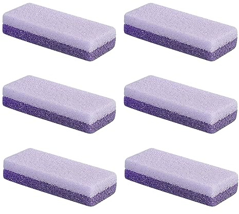 ccHuDE 6 lime per piedi a doppia faccia per rimuovere calli e pedicure, esfolianti per talloni screpolati, raschietti per pelle dura e morta, viola e bianco