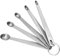 SLEEKEE Juego de 5 Cucharas Medidoras de Acero Inoxidable, Mini Herramientas de Medición para Especias y Polvo en el Hogar y la Cocina