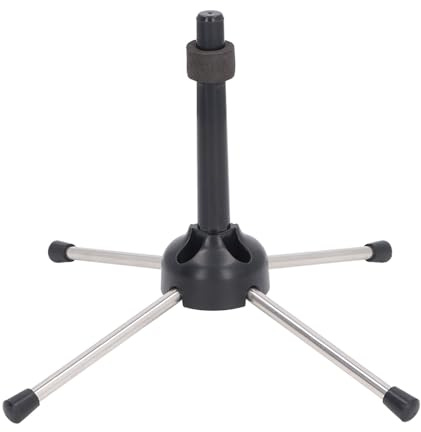 Supporto per Clarinetto, Supporto Pieghevole Stabile a 4 Gambe Supporto per Clarinetto Antiscivolo per Strumento a Fiato Flauto Oboe, Ideale per Musicisti