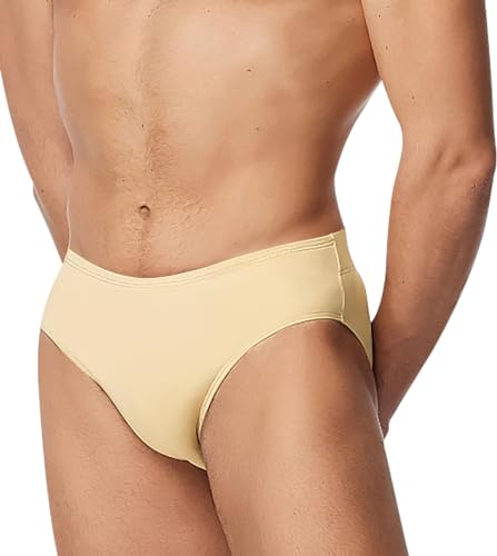 Tegmk Men Dance Belt Full-seat Ballet Brief for Dance and Cosplay, Bulge Hiding Underwear(23401-18-L)