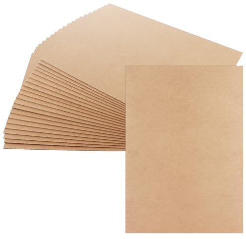 LDXDRU Confezione da 24 pannelli in MDF formato A3, 2 mm di spessore, pannello di fibra a media densità (MDF) per incisioni laser, pittura e decorazioni, 43 x 30 cm