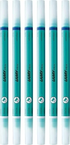 LAMY ink-x Tintenlöscher aus Kunststoff mit Löschspitze und Korrekturspitze - ausschließlich zum Löschen von königsblauer Tinte - Turmaline 6er Set, Spitze M