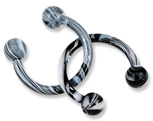 2 piercing per setto nasale a ferro di cavallo, in acciaio chirurgico al titanio, 16 G, 1,2 mm, in acciaio inox, a forma di C, accessori per piercing al setto nasale, gioielli da donna, 8 mm,