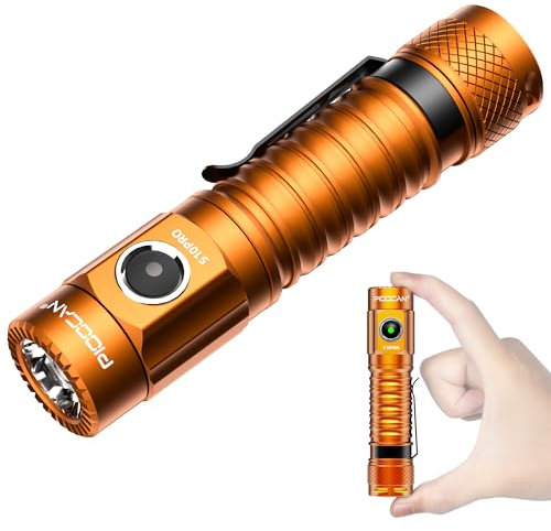 PIOOCAN S10Pro LED Flashlight Rechargeable,Bright Flashlight 2500 Lumen