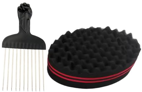 Hair Twist Sponge - Curling Styling Brush pour hommes, Volume Cleaning Massage Dreadlock Hairstyle Tool pour les besoins de coiffure et utilisation de la maison