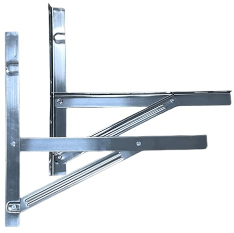 Support Pour Climatiseur - Support Mural Pour Modèle Split - Structure En Acier Inoxydable Design Gain De Place Pour Étagères Balcons Terrasses