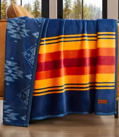 Pendleton Reversible Plush Throw - 50 x 70 (1, Grand Canyon)