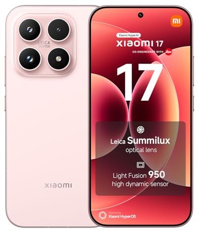 XIAOMI 17 Smartphone 12+512GB Alpine Pink Leica Summilux Optical Lens