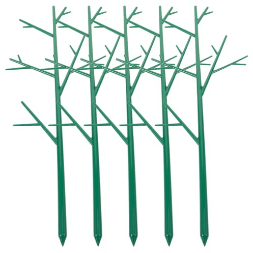 HOMSFOU Treillis Décoratif 5 Pièces pour Plantes Grimpantes en Pot, Supports en Métal pour Balcon et Jardin, Tuteurs pour Plantes et Fleurs Grimpantes d'Intérieur