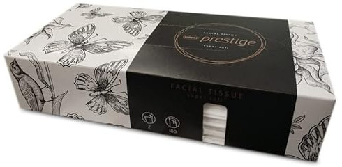 4000 Kosmetiktücher Taschentücher Abschminktücher Zellstoff Tücher 20,5x14,5cm 2-lagig weiß FSC zertifiziert Made in Germany 40 Spender á 100 Tücher