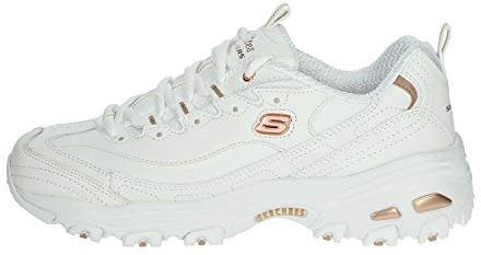 Skechers D'Lites - Fresh Start, Sneaker, Mujer, Blanco, 41 EU