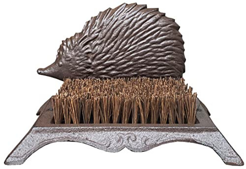 Selections Cast Iron Hedgehog Design Boot Brush Shoe Scraper