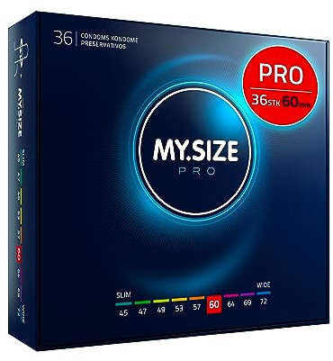MY.SIZE PRO Kondom Größe 5, 60mm, 36 Stück - Die neue Generation MY.SIZE Kondome