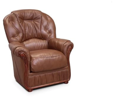 Vente-unique - Sessel, 100% Leder, Daphne, Braun