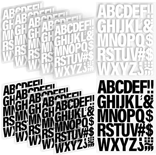 10 Blätter 440 Stück Buchstaben Aufbügeln 2 Zoll Eisen auf Vinyl-Buchstaben für Kleidung Heat Transfer Buchstaben mit A-Z PU-Alphabete Aufkleber Bügelbuchstaben für Textilien Kleidung TShirt Druck DIY